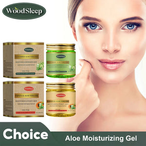 Aloe Vera Soothing Gel Deep Moisturizing Sunburn Repairing Improve Acne Relieve Redness Sensitive Skin Hydrating Facial Cream