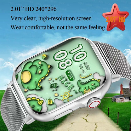 Extravagant Smartwatch Watch 2.01 Inch HD Christmas Gift Wireless Call Health Tracker Custom Photo Al Voice Christmas Gift Watch