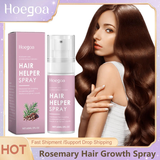 Rosemary Oil for Hair Growth Improves Thinning Hair Nourishing Scalp Split Ends Dry Damage Repair Shiny Hair Strengthening Spray