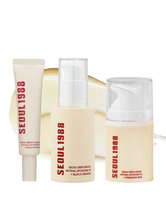Seoul 1988 Eye Cream, Retinol Serum, Anti-Wrinkle, Anti-Aging, Skin Elasticity, Pigmentation, Niacinamide, Korean Skincare