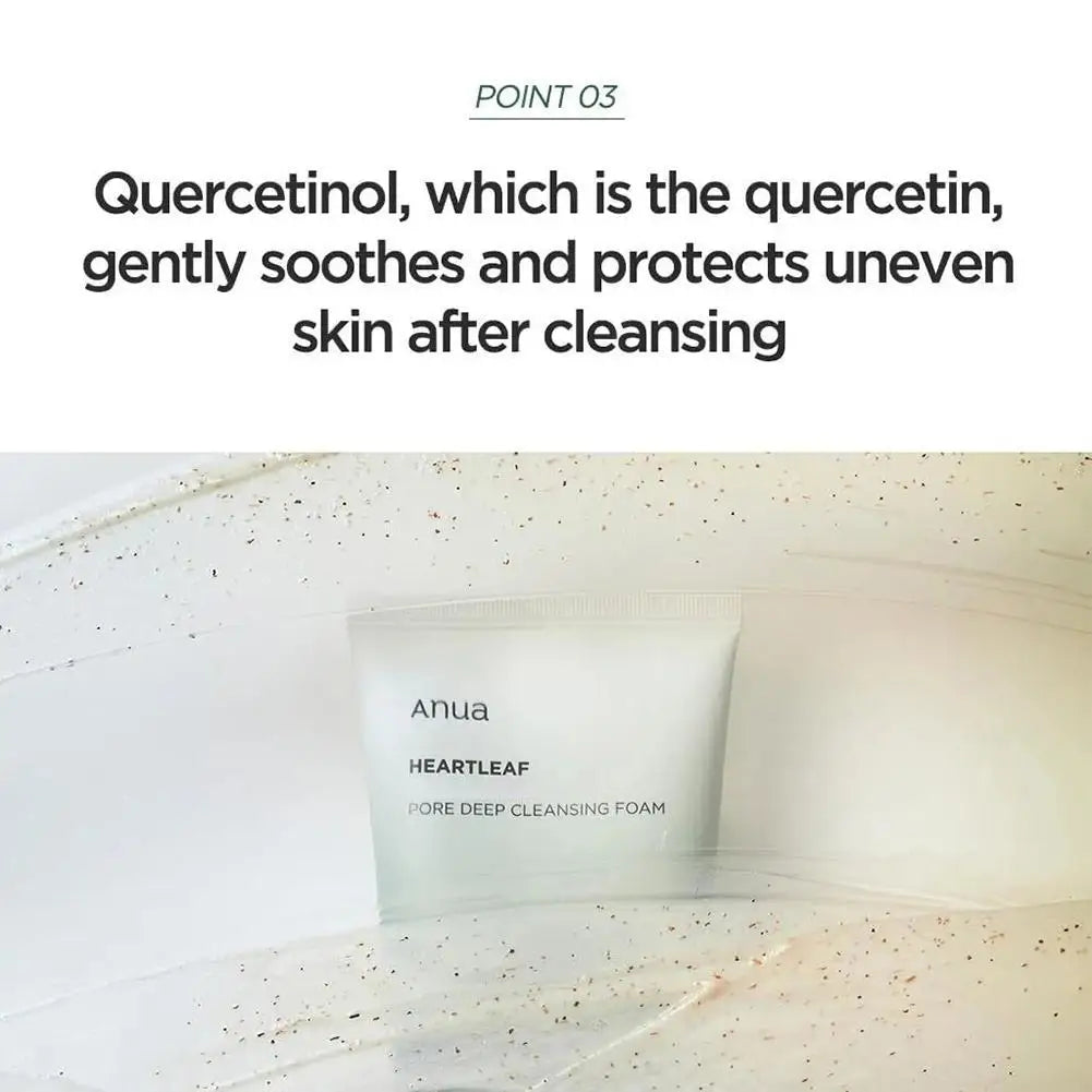 Quercetin Deep Pore Cleaning Foam 150ml Thick Foam Mild Non Irritating Repair Skin and Pores Repair Facial Cleanser