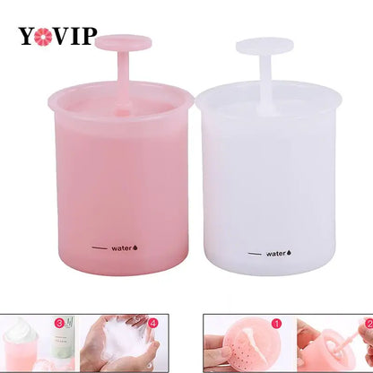Reusable Foaming Clean Tool Simple Face Cleanser Shower Bath Shampoo Foam Maker Bubble Foamer Device Cleansing Cream