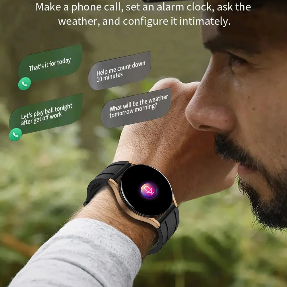 LAXASFIT Smart Watch Full Touch Screen Sport Fitness Watches BT Call Digital Smart Watch Wristwatch For Men Women Gift 2024 New