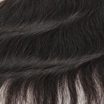 Sleek Human Hair Bundles For Women 100% Unprocessed Human Hair Wavy Doule Drawn Bundles Weave Extensions Singles Bundles