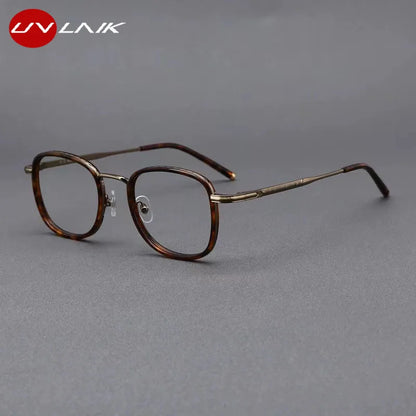 New Myopic Prescription Glasses Frame Women Men Art Metal Optical Eyeglass Frame INS Fashion Retro Anti Blue Light Eyewear