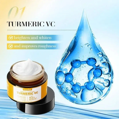 1PC Turmeric Vitamin C Face cream Retinol Moisturizing Firming Hyaluronic Lightening Repairing Smooth Skincare Whitening Creams