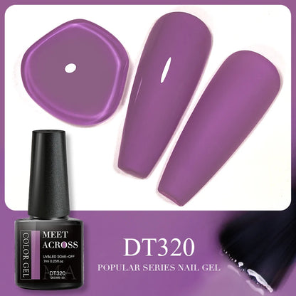 7ML Wine Red Gel Nail Polish Christmas Red Glitter Semi Permanent Varnish Nail Supplies Soak Off UV LED Nail Art Gel Polish DIY