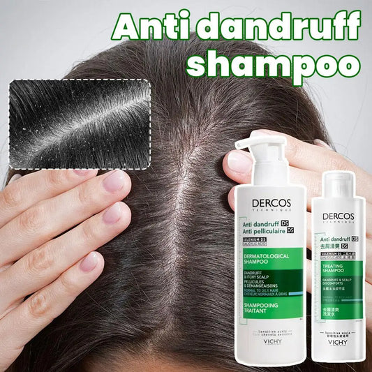 Dercos Oil-Control Shampoo Removes Dandruff Repairs Damaged Hair Improves Scalp Environment For Hair Care