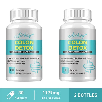 Colon Detox - Supports Digestive Health, Promotes Colon Cleansing and Detoxification, Relieves Constipation, and Provides Energy