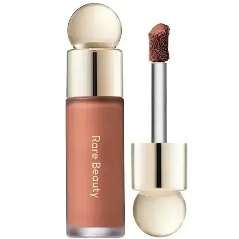 New Fashion ROSE BEAUTY Setting Powder With Mirror Liquid Blush Moisturizing Dual-use Waterproof Lip Glaze Rouge Smooth Makeup