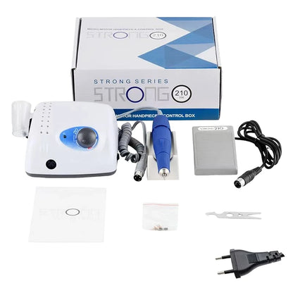 Professional 65W Nail Drill Machine - 40,000 RPM Strong E-file with Advanced Micro Motor, for Salon & Home Nail Art