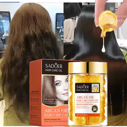 Rice Essence Hair Care Oil Keratin Repair Dry Frizzy Hair Anti Hair Loss Hair Soft Smooth Shiny Deep Moisturizer Nourish Scalp
