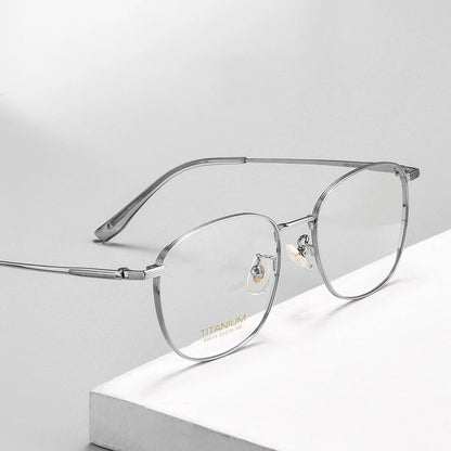 Pure Titanium Glasses Frames Women Ultralight Fashion Square Optical Eyewear Spectacles Frame K5013