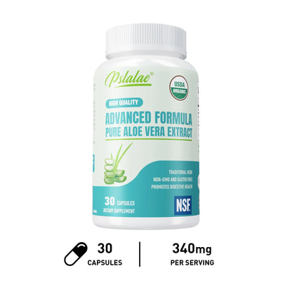 Aloe Vera Capsules - Support Gut Health & Digestive Comfort, Balance Stomach Acid Levels, Immune Support