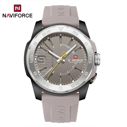 NAVIFORCE Luxury Fashion Quartz Watches for men Silicone Strap Hand Clock 50m Waterproof Japan Movement Man Sports Wristwatches