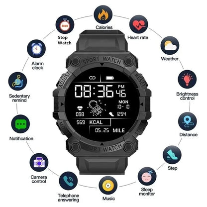 2025 New Smartwatch Health Heart Rate Bluetooth Connection Pedometer Music Weather Outdoor Fitness Tracker Smart Sports Bracelet