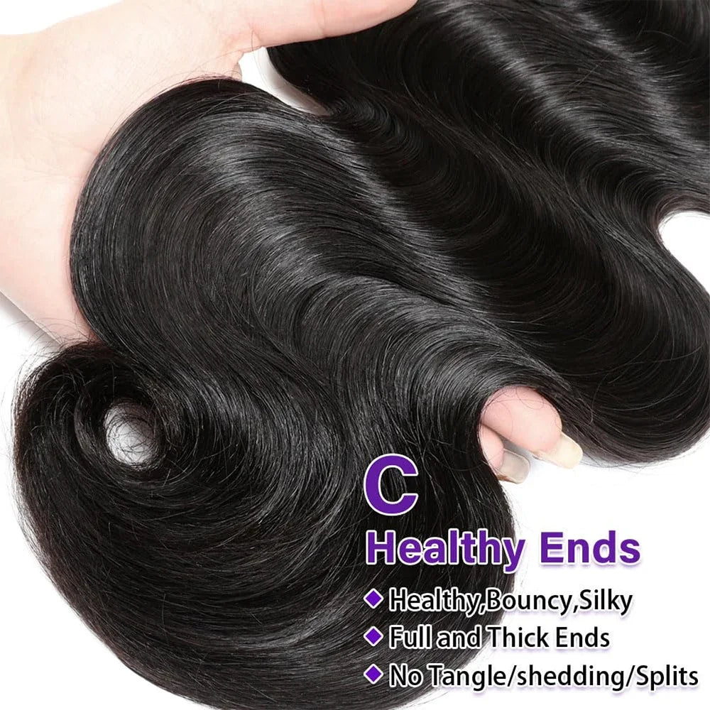 32 40 Inch 100% Unprocessed Brazilian Body Wave Human Hair Bundles Deal Natural Hair Body Wave 3/4 Bundles Hair Weave Extensions