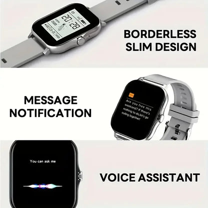LAXASFIT 2025 New Smart Watch Bluetooth Talk Full Touch Screen Heart Rate Monitor Sports Fitness Smart Watch Men Women Gift