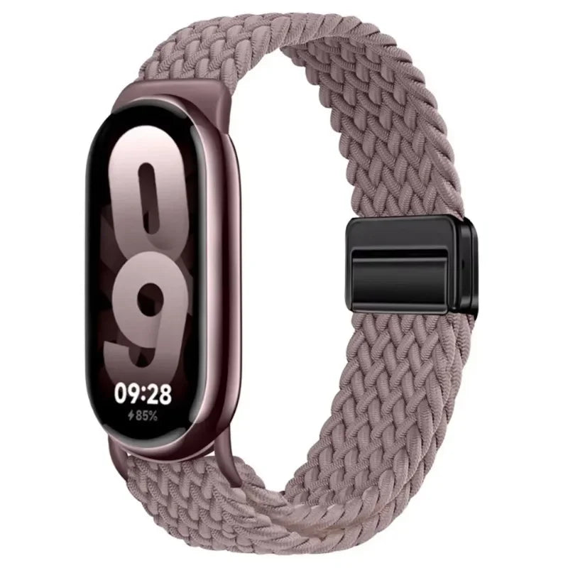 Adjustable Nylon Strap for Xiaomi Mi Band 10/9 Magnetic clasp bracelet Accessories for Xiaomi Mi Band 8/mi 9/10 Smart Watch Belt