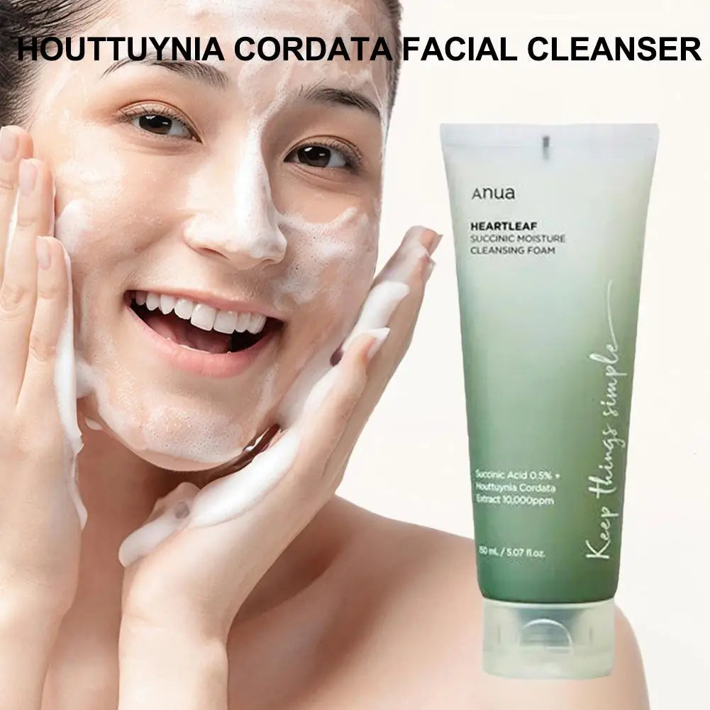 Anua Heartleaf Pore Deep Cleansing Foaming Cleanser Not Tight Cleanser Improving Skin Moisturizing Refreshing Oil Control New