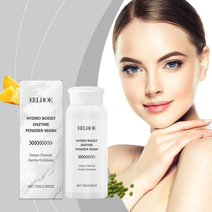 Rice Enzyme Cleansing Powder for Face Exfoliating Powder Wash to Remove Blackheads Oil Control Pore Refining for Acne Skin 75g