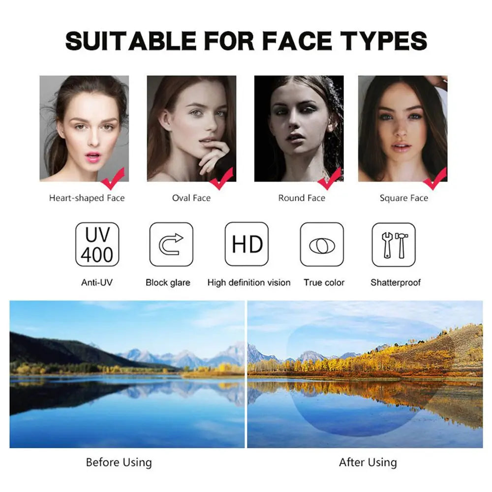 Hip Hop Metal Frame Fishing Women's Eyewear Women Men Sunglasses Round Sun Glasses Shades