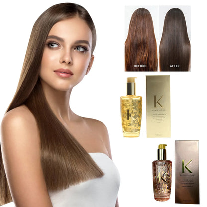 100ml Hair Care Essential Oil Deep Repair Moisturizing Dry Dull Hair Treatment Relieve High Temperature Damage Frizz Hair Gift