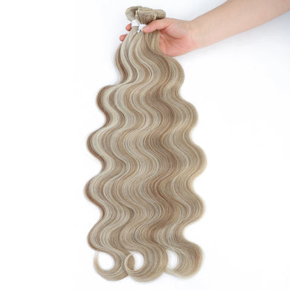 Gladys Body Wave Hair Bundles 26 Inch Soft Long Synthetic Body Wave Hair Weave White Grey  613 Blonde 100g Hair Extensions