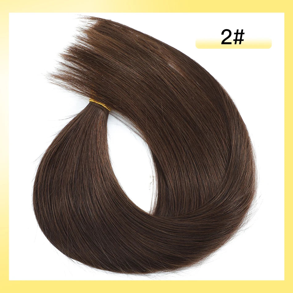 Yelo Highlight Blonde Human Hair Weft Double Weft Hair Bundles Sewing In Hair Weaves Real Human Hair Extension For Salon
