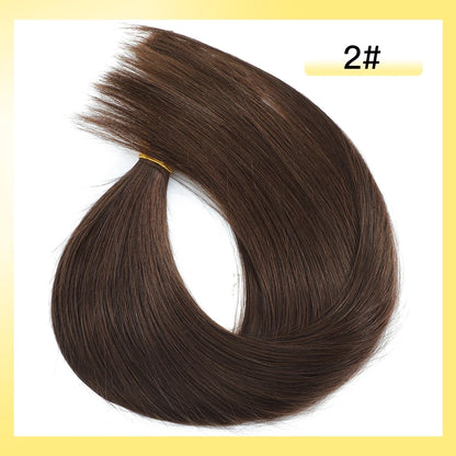 Yelo Highlight Blonde Human Hair Weft Double Weft Hair Bundles Sewing In Hair Weaves Real Human Hair Extension For Salon