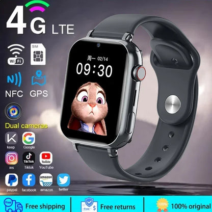 2025 Smart Watch Kids LBS Location SOS Phone Call SIM Card Camera Photo Alarm Clock Children Electronic Watch Gift For Boy Girls