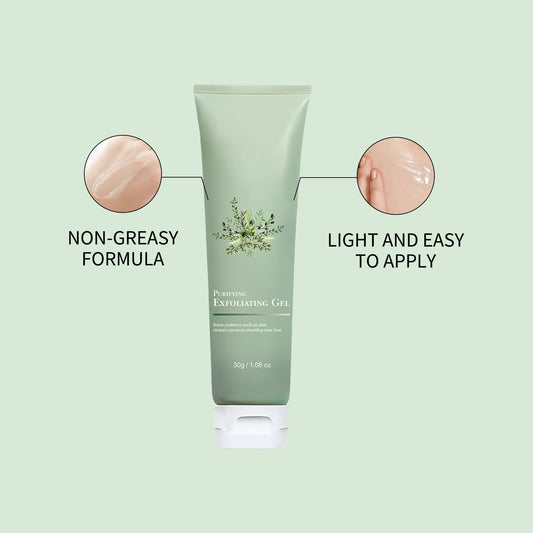 Purifying Exfoliating Gel 300g - Gentle Face Scrub for Dead Skin Removal, Brightening & Hydrating, Improves Skin Texture