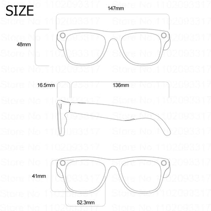 AI Translation Smart Glasses For Men Women 100W Camera Bluetooth Call Playing Music Identify Pictures ChatGPT For Travel Meeting