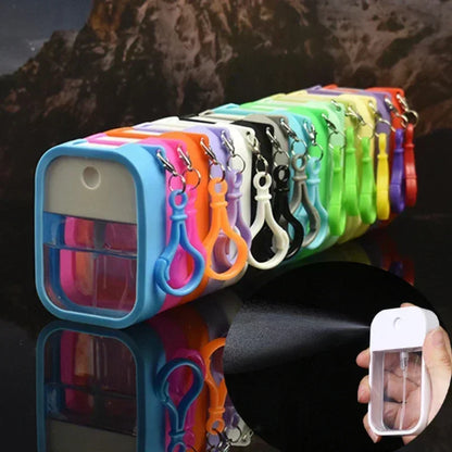 CNKESS 38ml Spray Small Sanitizing Spray Scented Vegan Hand Sanitizer  with Keychain Perfume Alcohol Water Spray Bottle Travel