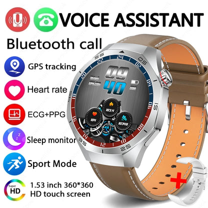 2025 NEW Watch GT5 PRO Smartwatch GPS Motion Trajectory HD Screen Bluetooth Call NFC Men Smart Watch Outdoor Sport Watches Men