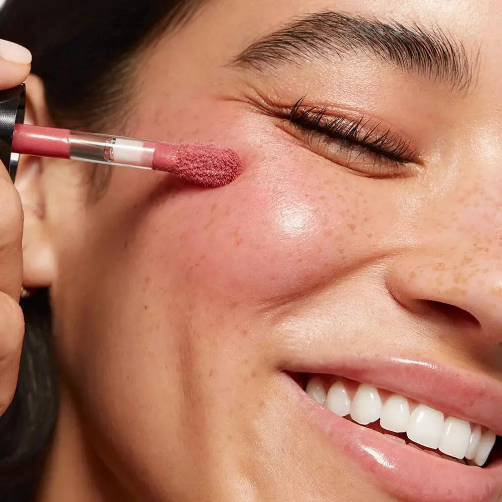 Saie Liquid Blush Quick-drying Non-sticky Lightweight Moisturizing Natural Soft Texture Creates 3-dimensional Makeup Face Makeup