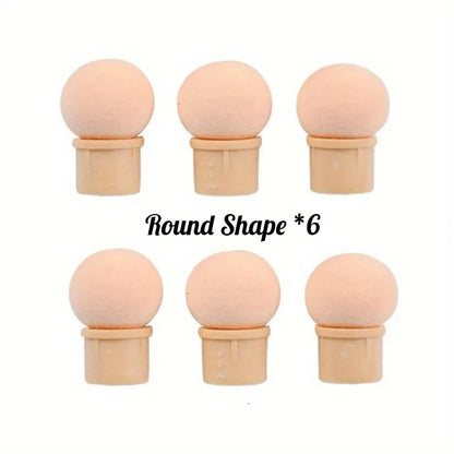 Double-ended Gradient Shading Pen Dotting Brush Sponge Head Rhinestone Handle Nail Art Brush Nail Art Painting Manicure Tools