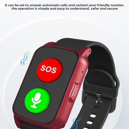 GPS Positioning Elderly Smartwatch Long-Term Standby Fall Alarm Watch Heart Rate Health Monitor SOS Call Waterproof Smart Watch