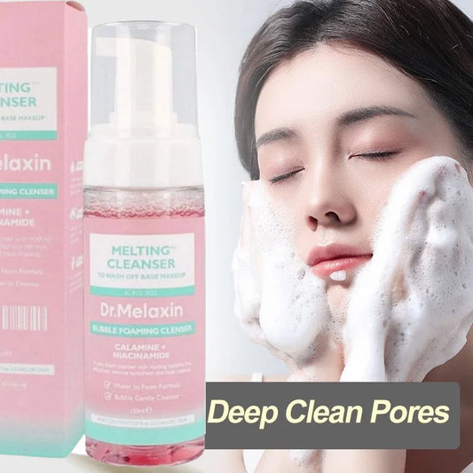 Dr.Melaxin Gentle Cleansing Milk 150ml Compact Foam Quickly Dissolves and Effectively Removes Makeup and Impurities