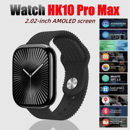 HK10 Pro Max AMOLED Screen Smart Watch NFC Bluetooth Connection 46mm Local Music Recording Adult Smart Watch Sersies