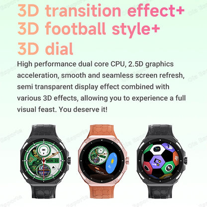 New in 3D Smart Watch Faces Bluetooth Phone Call DIY Watch Face Waterproof 7+1 Strap GPS SmartWatch for Men Women Health Monitor
