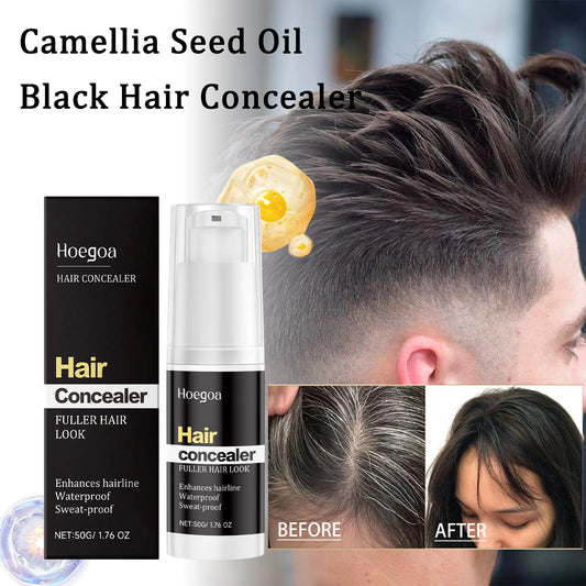 Camellia Seed Oil Hair Concealer Long Lasting Waterproof Hairline Hairroots Concealer Grey/White Hair Back To Black Hair Stick