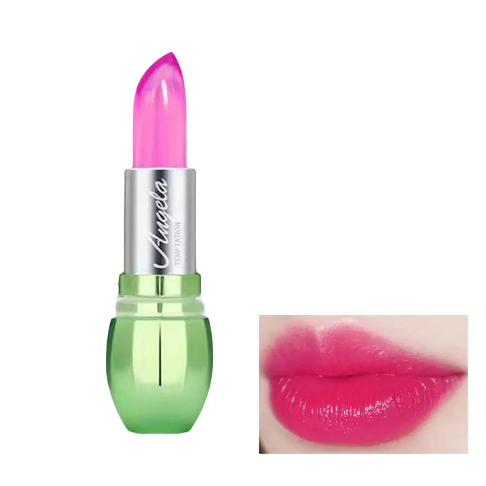 6-Color Moisturizing Aloe Vera Jelly Color Changing Lipstick Lasting Nutritious Lip Balm Gentle Magic Temperature Color Change