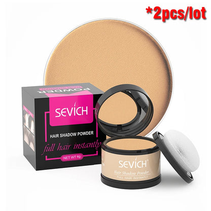 Sevich Hairline Shadow Powder Instantly Black Root Cover Up Natural Hair Filling Hair Fluffy Powder Waterproof Hair Concealer