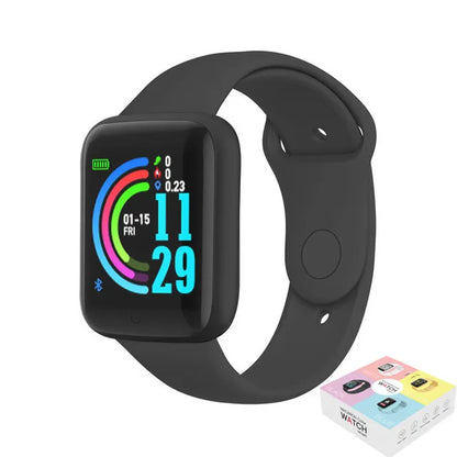 2024 Smart Watch Kids Bluetooth Fitness Tracker Macaron Smartwatch for Men Women Blood Pressure Smart Bracelet for Android IOS
