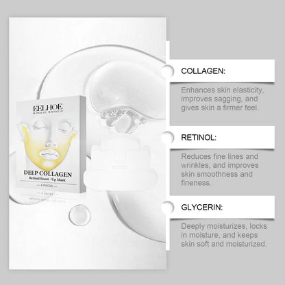 Deep Collagen Retinol Firming Mask Lifting Tightening Facial Skin Lighten Fine Lines Smooth Natural Hydrating Translucent Mask