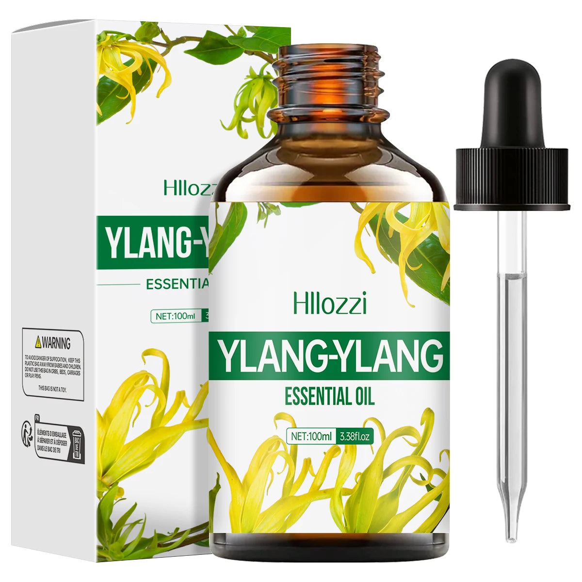 100ml/60ml/30ml Ylang Ylang essential oil For skin care, body care, hydration, long-lasting fragrance, multifunctional essential