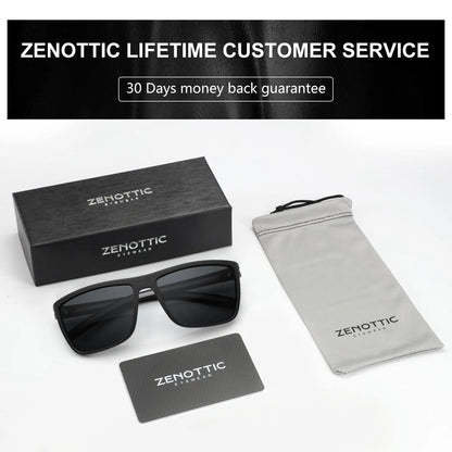 ZENOTTIC Polarized Sunglasses Shade for Women Men Lightweight TR90 Frame UV400 Protection Square Sun Glasses 2024 2025