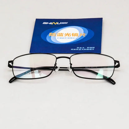 SHINU Progressive Multifocal Reading Glasses Men Titanium Frame Prescription Glasses Titanium Shortsighted Glasses Cr39 Lenses