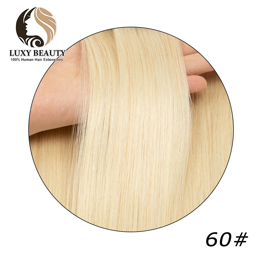 6D-1 Hair Extensions For Salon DIY 6D-1 Generation 100% Human Hair Extensions Micro Beads Blonde 60# 0.g/Strand Virgin Remy Hair